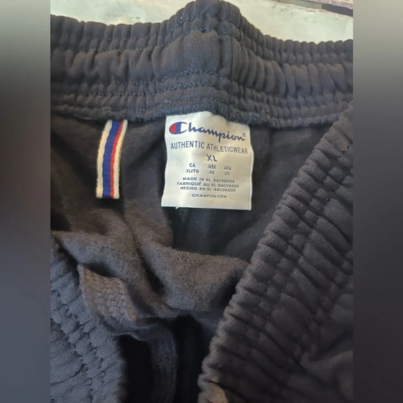 CHAMPION Mens Fleece Sweatpants Powerblend Sweatpants, Navy, XL, NWT - Picture 7 of 10